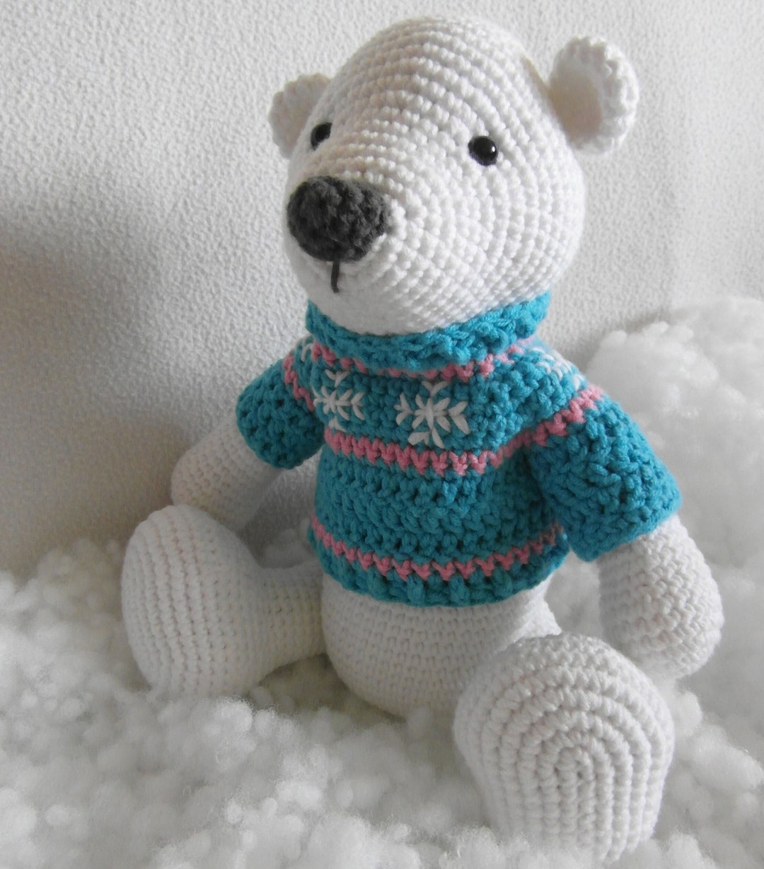 Polar Bear in a Sweater - Amigurumi Crochet Bear PDF Pattern ...