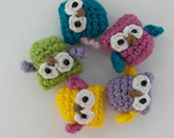 Oh, so tiny Owl crochet PATTERN - PDF instructions