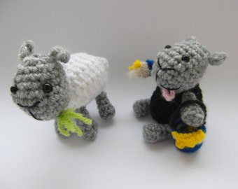 PATTERN ONLY - Painting Sheep - amigurumi - PDF instructions