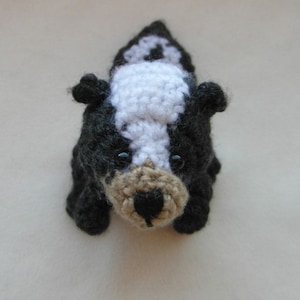 PATTERN ONLY - crochet skunk - PDF instructions