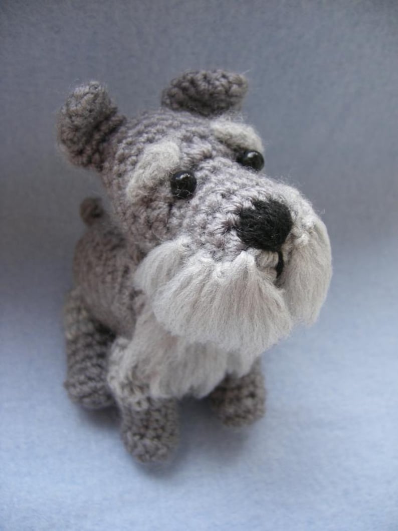 PATTERN ONLY Schnauzer Crochet PDF instructions image 1