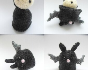 PATTERN ONLY - KNITTED from Vlad to Bat - pdf instructions