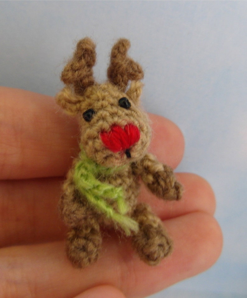 Oh, so tiny Reindeer crochet PATTERN image 2