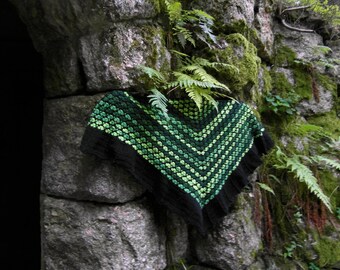 PATTERN ONLY - Nrgwenya - mosaic crochet shawl - PDF instructions