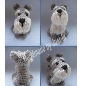 PATTERN ONLY Schnauzer Crochet PDF instructions image 2