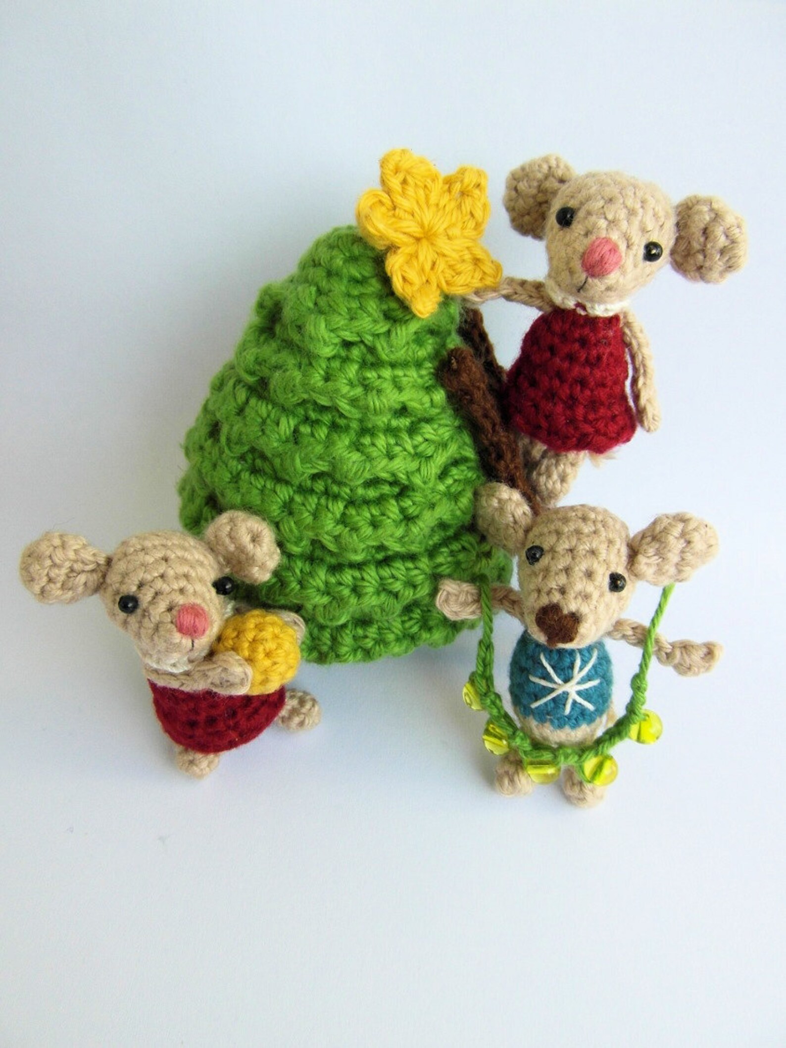 Crochet PATTERN Christmas Mice Instant Download PDF Instructions Etsy