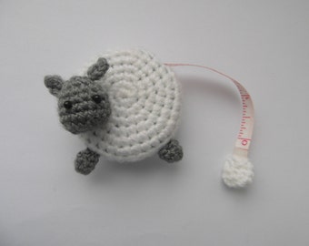 PATTERN ONLY - sheep tape measure cover pattern - PDF instructions