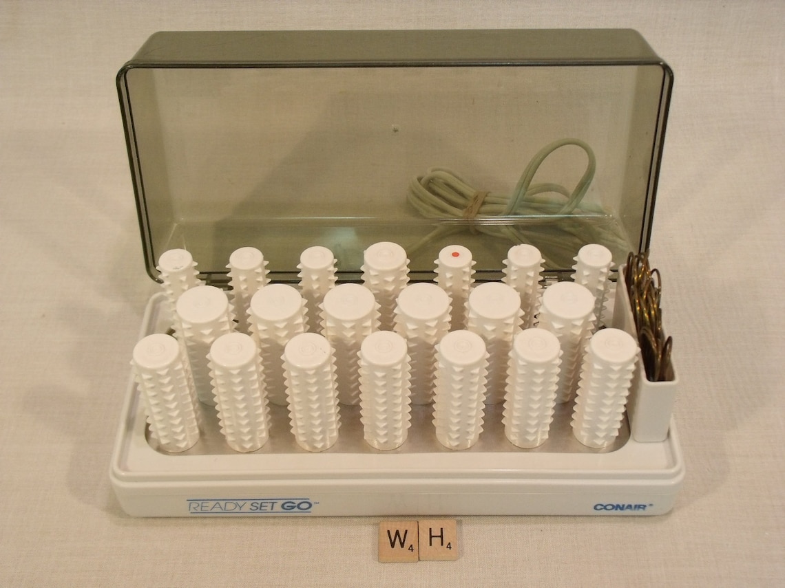 Vintage Conair Ready Set Go Hot Rollers 20 Electric Curlers Etsy