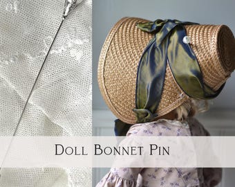Doll Bonnet Hat Pin for 18 inch Dolls