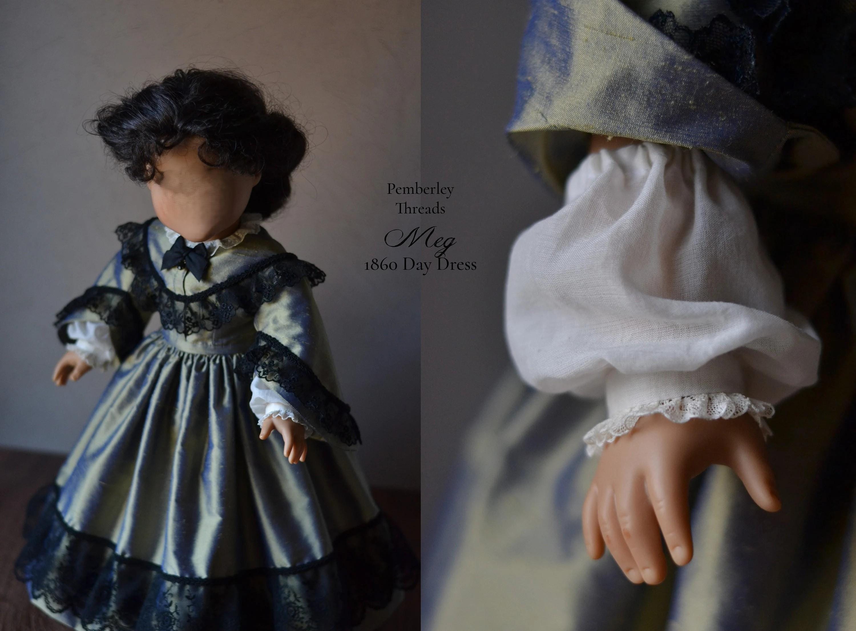 Patron Ancien N°38 La Poupée Modèle - Robe Princesse Capeline 45 & 34 Cm - Reproduction 1868