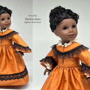 PDF Sewing Pattern Meg 1860 Day Dress for 18 inch dolls such as American Girl image 9