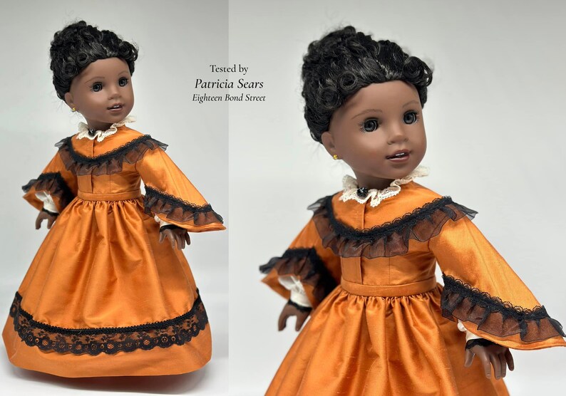 PDF Sewing Pattern Meg 1860 Day Dress for 18 inch dolls such as American Girl image 9