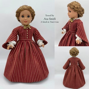 PDF Sewing Pattern Meg 1860 Day Dress for 18 inch dolls such as American Girl image 6