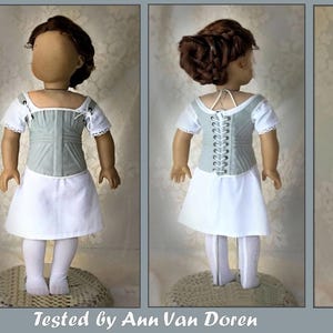 PDF Sewing Pattern Catherine 1830s Shift, Cap and Stays for 18 Inch ...