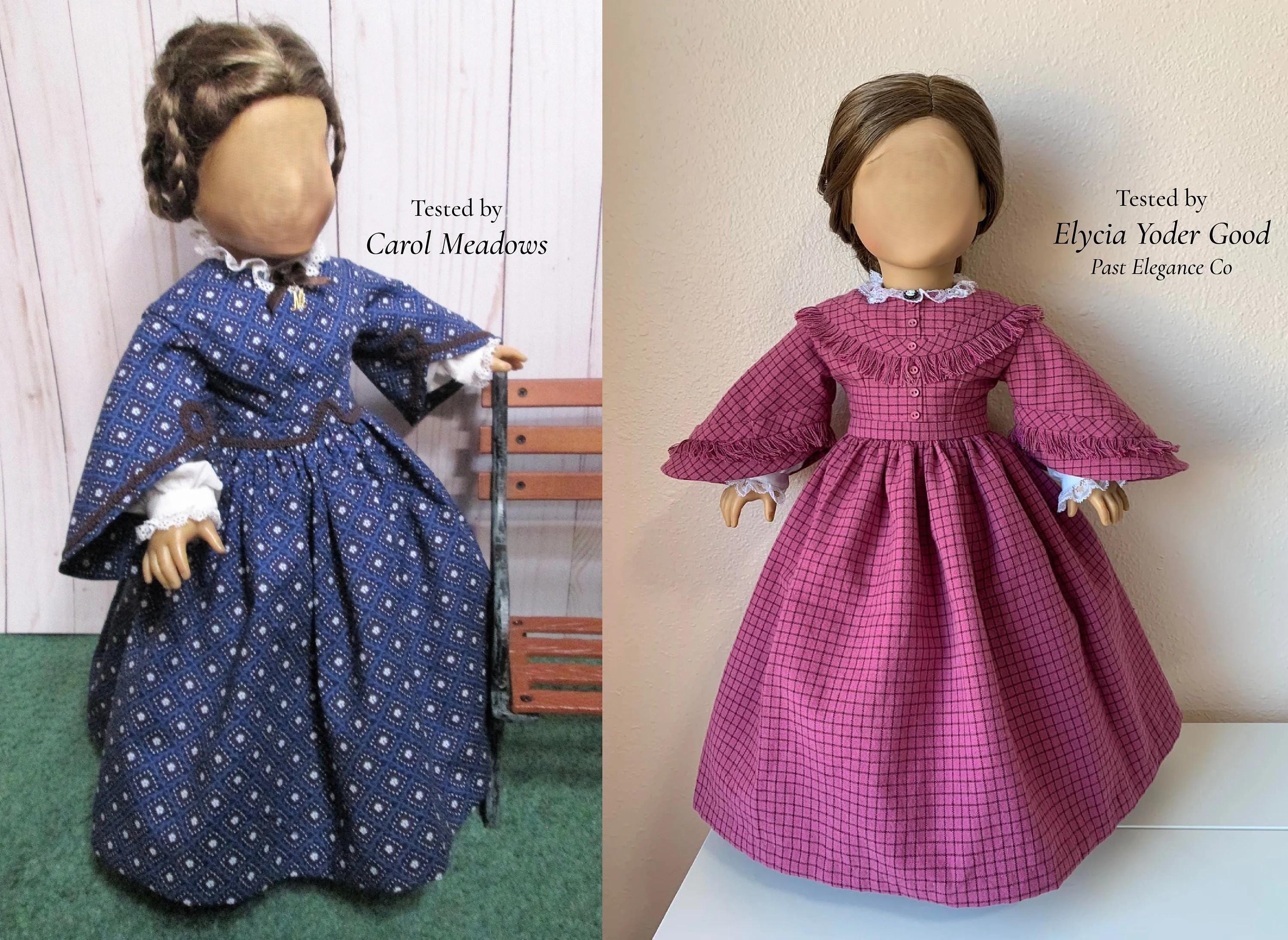 Reproduction Ancien Patron De Robe-paleton Pour Poupée 45 Cm - Modèle Novembre 1880 - Occasion