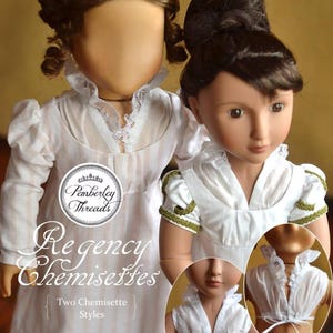 PDF Sewing Pattern Chemisettes Historical Underthings for 18 inch and 16 inch doll such as A Girl for All Time