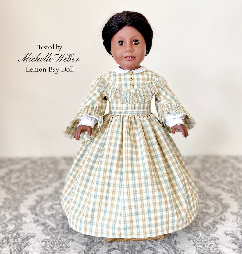 PDF Sewing Pattern Meg 1860 Day Dress for 18 inch dolls such as American Girl image 8