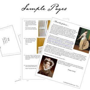 PDF Sewing Pattern Catherine 1830s Shift, Cap and Stays for 18 Inch ...