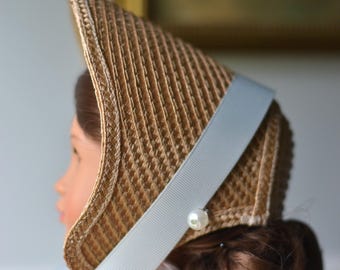 18 inch doll Bonnet Blank 1850s 1860s Victorian