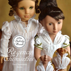 PDF Sewing Pattern Chemisettes Historical Underthings for 18 inch and 16 inch doll such as American Girl A Girl for All Time