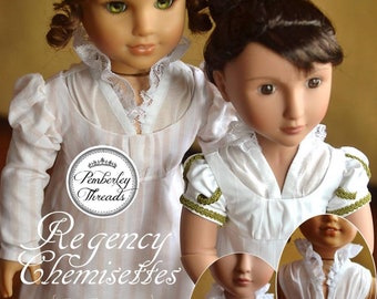 PDF Sewing Pattern Chemisettes Historical Underthings for 18 inch and 16 inch doll such as American Girl A Girl for All Time