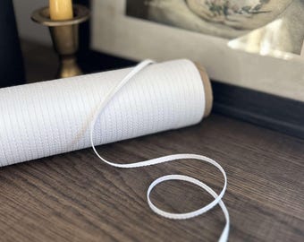 1/8” White Cotton Twill Tape Doll Clothing Historical Reproduction sold in USA