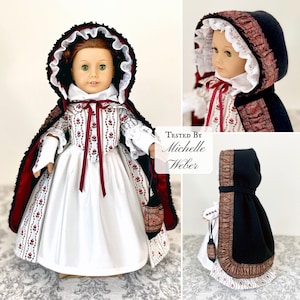 PDF Sewing Pattern Emily Cloak 1780 1820 for 18 inch dolls such as American Girl image 7
