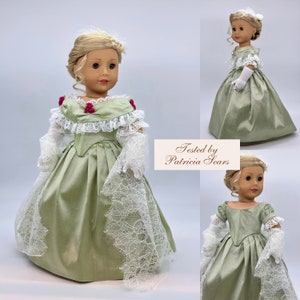 PDF Sewing Pattern Amy 1860s Ballgown for 18 inch dolls such as American Girl image 4