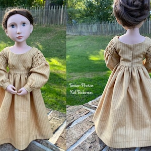 PDF Sewing Pattern Molly 1830s Gown Sleeve Variations for 18 inch and 16 inch doll American Girl A Girl for All Time image 8