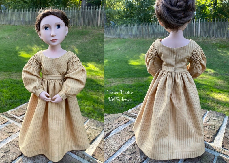 PDF Sewing Pattern Molly 1830s Gown Sleeve Variations for 18 inch and 16 inch doll American Girl A Girl for All Time image 8