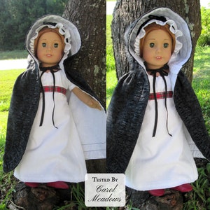 PDF Sewing Pattern Emily Cloak 1780 1820 for 18 inch dolls such as American Girl image 10