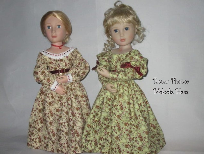 PDF Sewing Pattern Molly 1830s Gown Sleeve Variations for 18 inch and 16 inch doll American Girl A Girl for All Time image 10