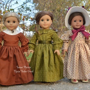 PDF Sewing Pattern Molly 1830s Gown Sleeve Variations for 18 inch and 16 inch doll American Girl A Girl for All Time image 7