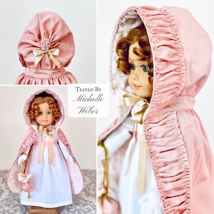 PDF Sewing Pattern Emily Cloak 1780 1820 for 18 inch dolls such as American Girl image 6