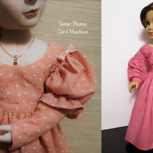 PDF Sewing Pattern Molly 1830s Gown Sleeve Variations for 18 inch and 16 inch doll American Girl A Girl for All Time image 9