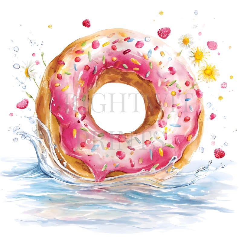20 Summer Pool Floats Clipart, Cute Flamingo and Donut Floaties Art ...