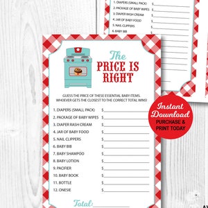 Bun In The Oven Baby Shower Games Baby Boy Shower Games Etsy