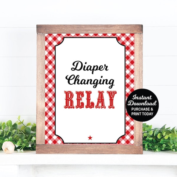 Diaper Race Game Etsy