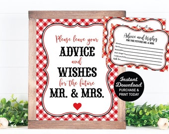 Advice and Wishes, I do BBQ Well Wishes, I Do BBQ Activity Printable, I Do BBQ Bridal Shower, Couples Engagement Party