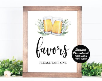 Favors Sign, Brews Before the I Dos Engagement, I Do Bbq Beer Sign, Beer Sign, I Do BBQ Couples Shower, Coed, Bridal Shower