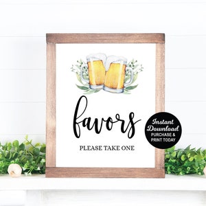 Favors Sign, Brews Before the I Dos Engagement, I Do Bbq Beer Sign, Beer Sign, I Do BBQ Couples Shower, Coed, Bridal Shower