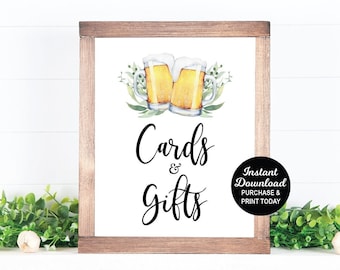 Cards and Gifts Sign, Brews Before the I Dos Engagement, I Do Bbq Beer Sign, Beer Sign, I Do BBQ Couples Shower, Coed, Bridal Shower