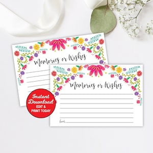 Tarjetas de recuerdos y deseos, tarjetas imprimibles para fiestas, tarjetas de buenos deseos para fiestas de jubilación, tarjetas de felicitación para fiestas mexicanas, descarga instantánea