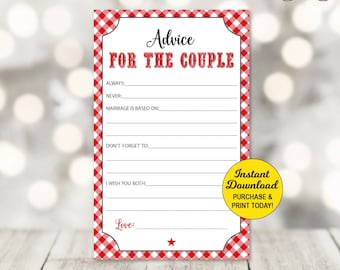 I do BBQ Advice for the Couple Cards, I do BBQ Advice for the Bride and Groom, I do Bbq Couples Shower Game, Printable PDF File