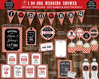 I Do Bbq Decorations, I Do Bbq Couples Shower, Engagement Party, Wedding Shower, I do bbq decor, Printable, pdf files, INSTANT DOWNLOAD