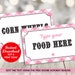 Pink Baby Q Food Tents Printable, BBQ Food Labels, Place Cards, Buffet ...