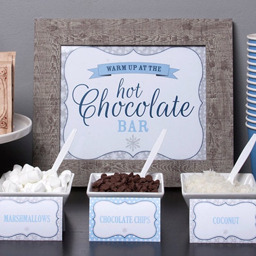Hot Chocolate Bar Printable Kit DIY Editable Printable Files - Etsy