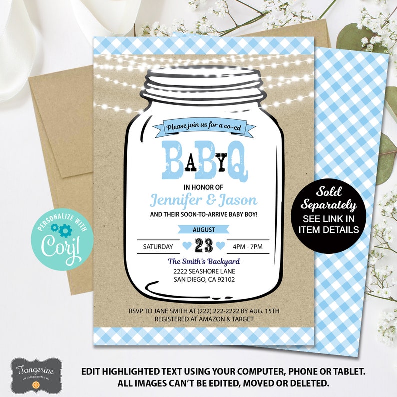 Baby Q Books for Baby Sign Printable BBQ Baby Shower Book | Etsy