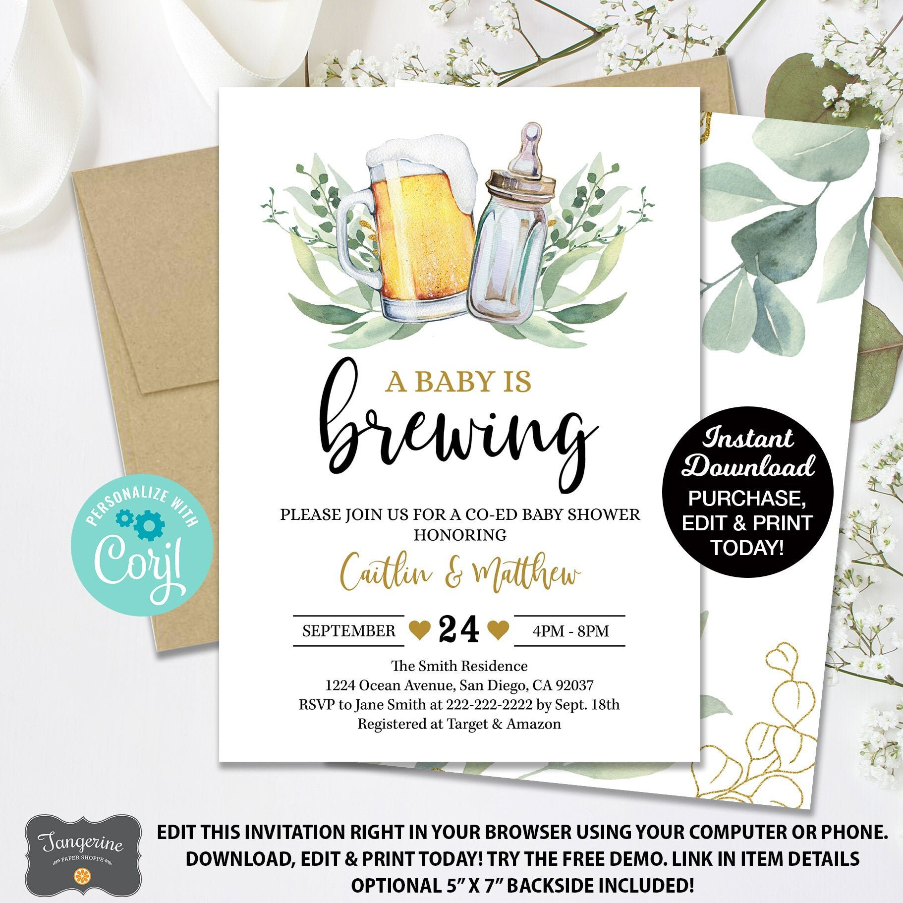 a-baby-is-brewing-baby-shower-invitation-beer-baby-shower-couples-baby-shower-invitation-co-ed-baby-shower-editable-invitation-printable-etsy