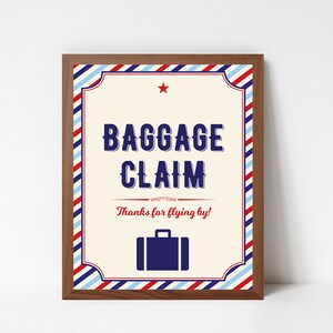 Airplane Birthday Favor Tags, Airplane Thank You Tags, Airplane Luggage Tags, DIY Printable PDF file, Personalized Instant Download image 3